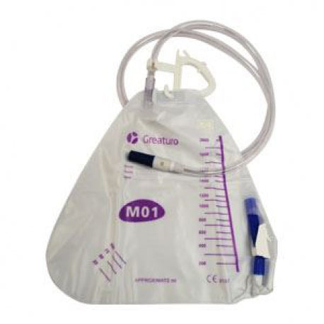 Bolsa recolectora de orina para cama 2000 ml Mca. Medstar Mod. GTC-GCU210901