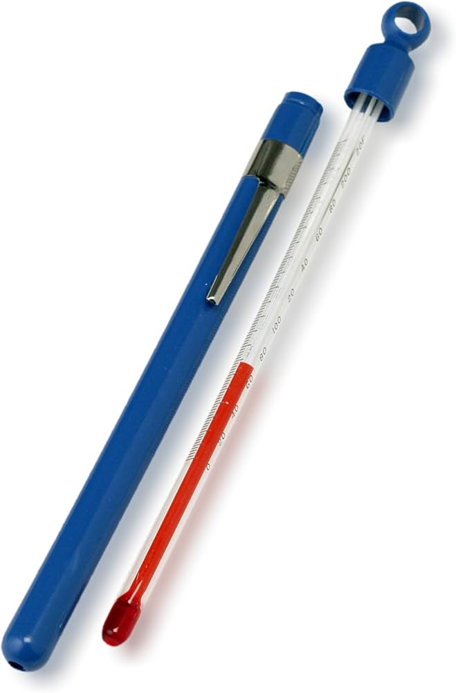 Termometro de permacolor para laboratorio lineal