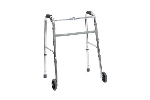 Andadera de aluminio 2 en 1 con llanta delantera Mca. Super Confort Mod. SC105