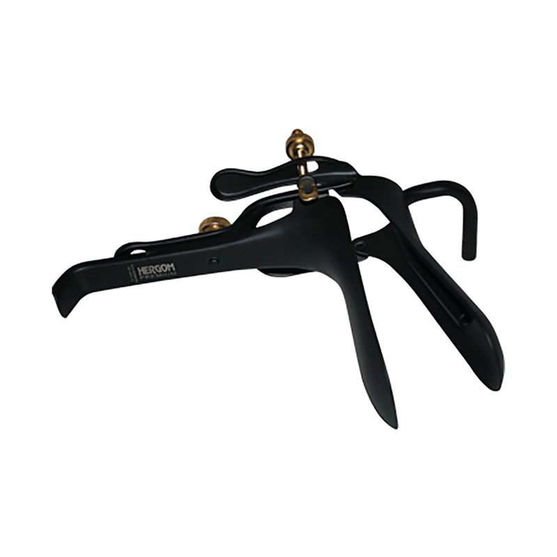 Espejo vaginal teflonado negro para laser con extractor de humo