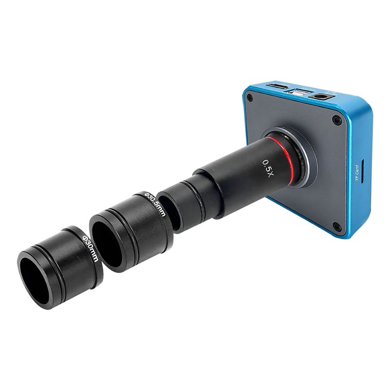 Kit camara hdmi 2k con lentes 0.5x y adaptador de 30mm a 10.5mm
