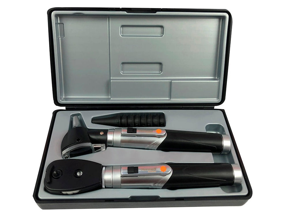 Estuche de diagnostico fibra optica hardy negro Mca. Hermed