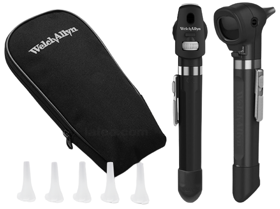 Estuche de diagnóstico pocket led negro Mod. WA92871