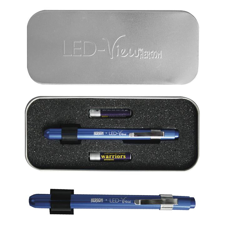 Lampara tipo pluma c/estuche metalico