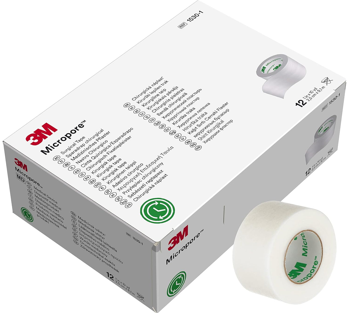 Cinta micropore color blanca