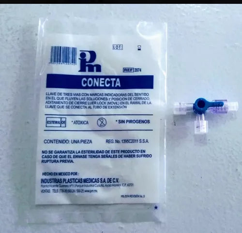 Llave de tres vías sin extension Mca. Ipm