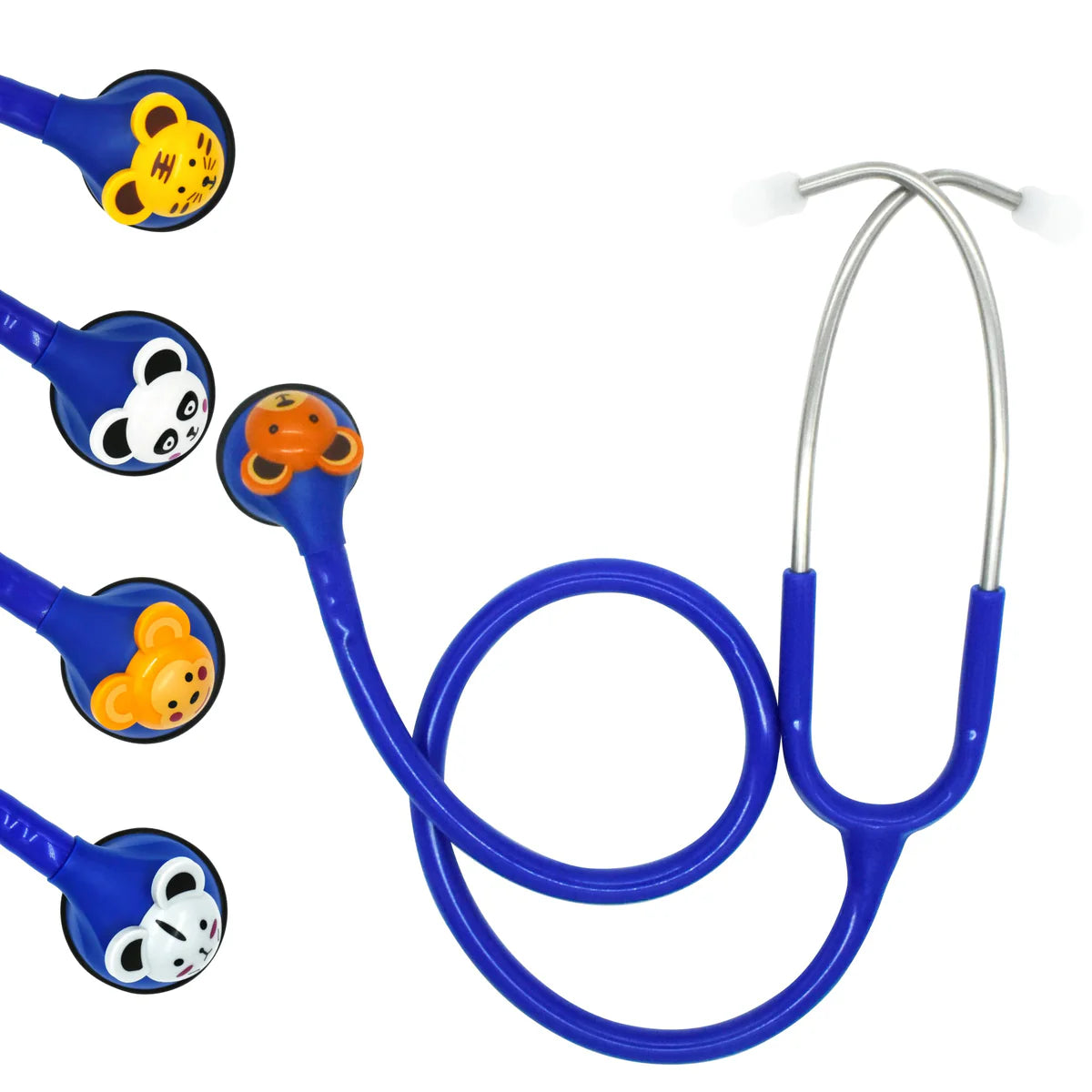 Estetoscopio Pediatrico Con 5 Caritas de Animales Mca. Medstar Mod. HS-30E