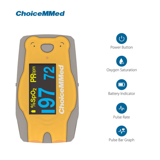 Oximetro de pulso 4 modos de pantalla pediatrico Mca. Choicemmed Mod. CHC-MD300C1