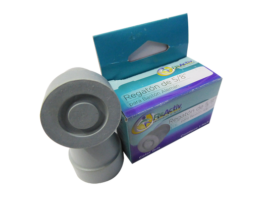 Regatón para Bastón  5/8" gris 1 par