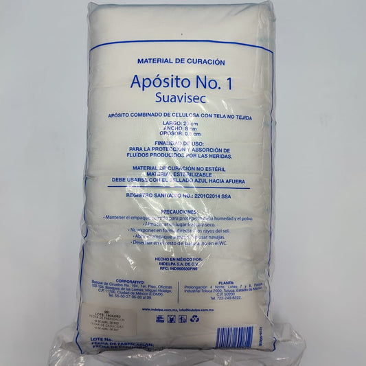Paquete de aposito no esteril 20x8cm No.1
