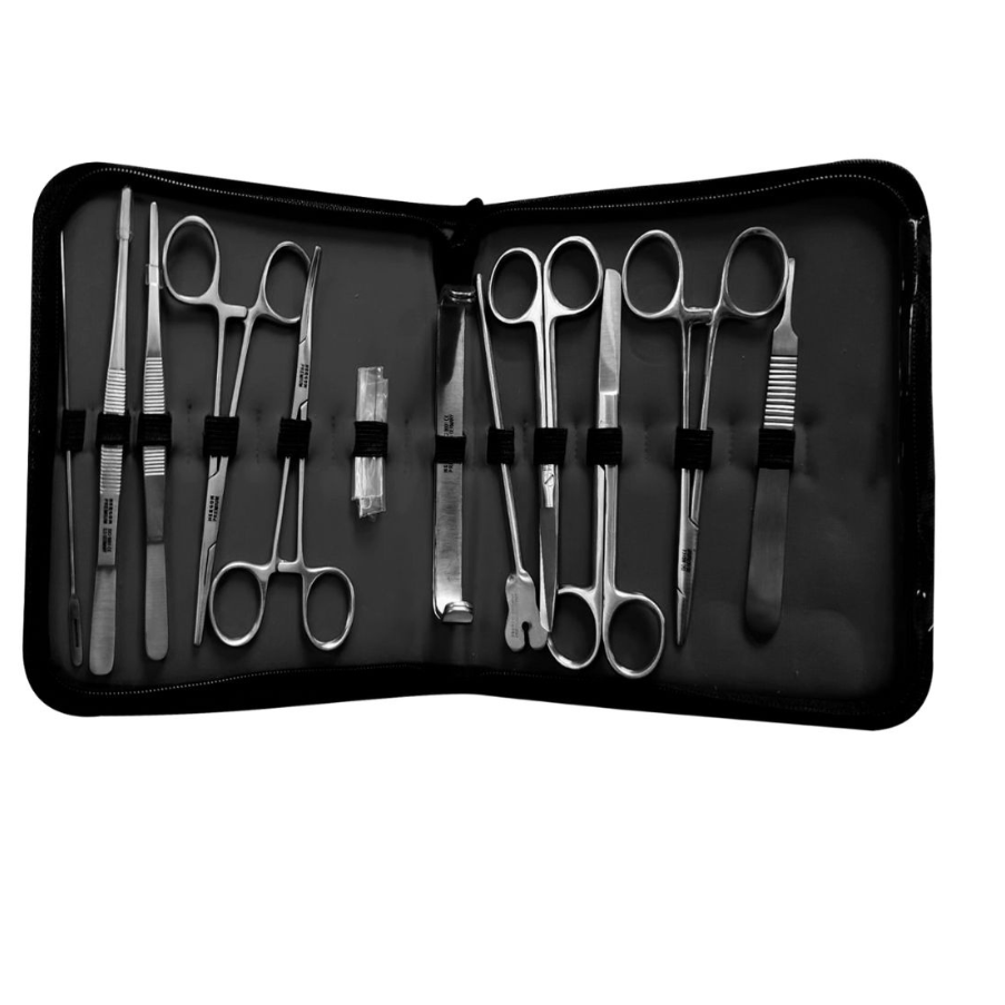 Set Instrumental para Curación 12 piezas. MRCA HERGOM H16-582B