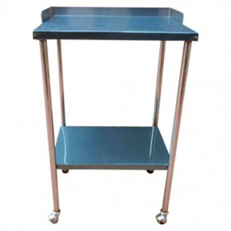 Mesa pasteur cromada sin cajon 40x50x80