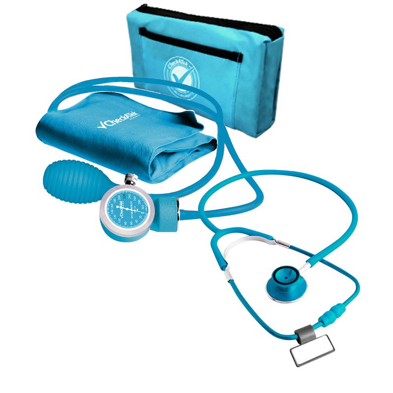 Kit doble baumanometro aneroide, Economico Mca. Checkatek