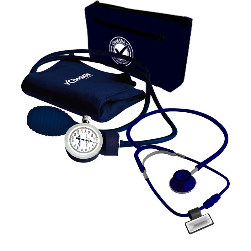 Kit doble baumanometro aneroide, Economico Mca. Checkatek