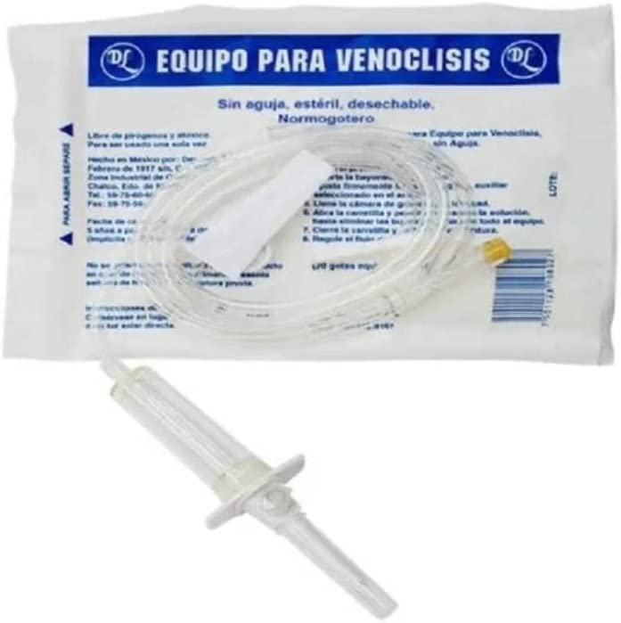 Equipo para venoclisis sin aguja esteril normogotero