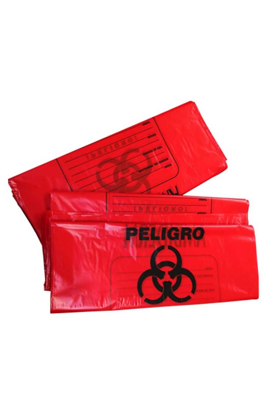 Bolsa roja para rpbi, 52.5x60cm, c/25pzas