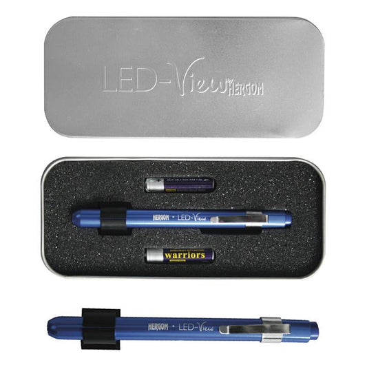 Lampara tipo pluma c/estuche metalico